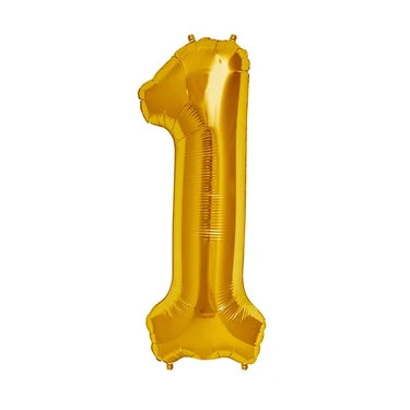 GLOBO N°1 DORADO 16" X1U