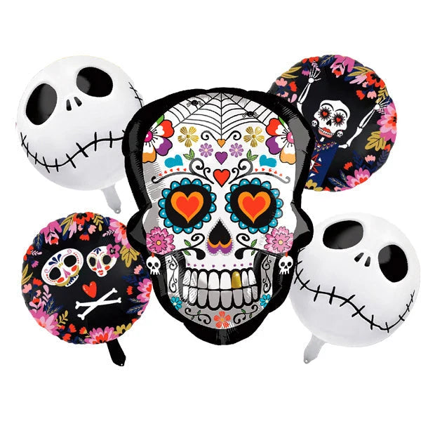 GLOBO MYLAR 5PZAS CATRINA FANTASMA (L)