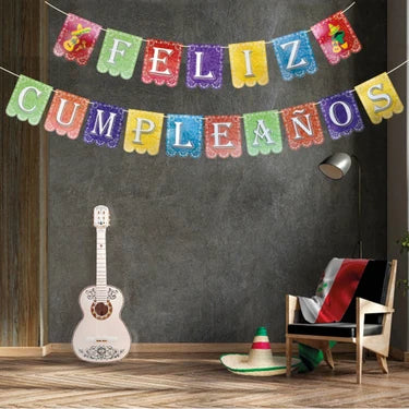 GUIRNALDA FELIZ CUMPLEAÑOS FIESTA MEXICANA X1U
