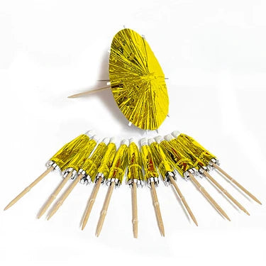 PICK PARAGUA METAL DORADO 15CM X12U