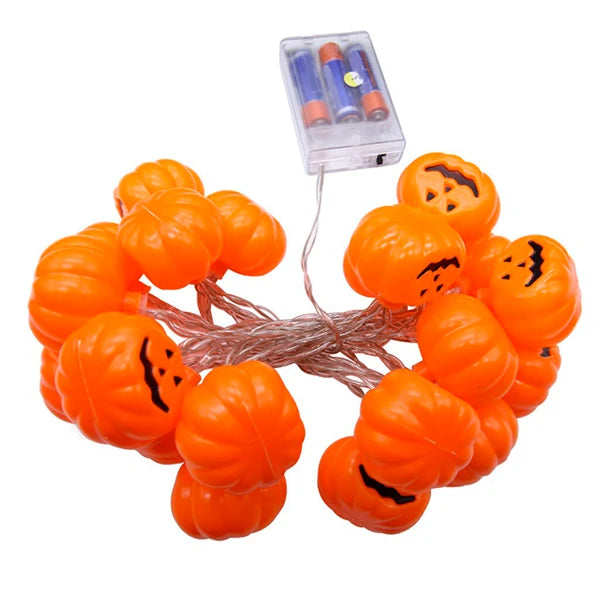 GUIRNALDA LED X 10 CALABAZA (X)