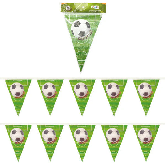 BANDERIN TRIANGULAR FUTBOL X1U