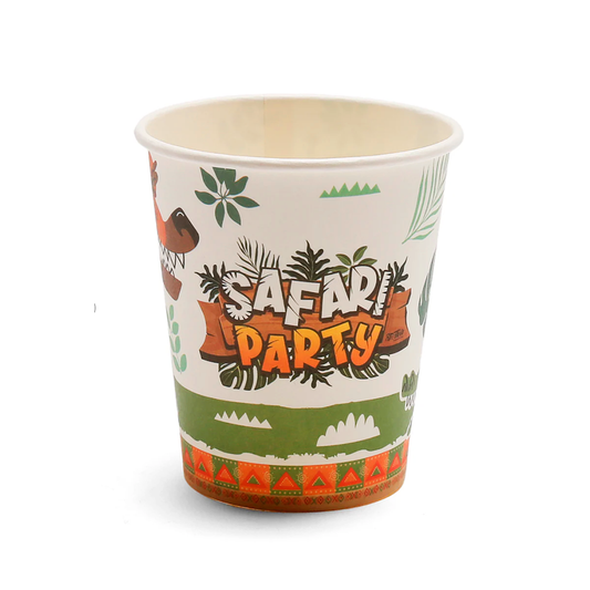 VASO POLIPAPEL SAFARI PARTY X 6