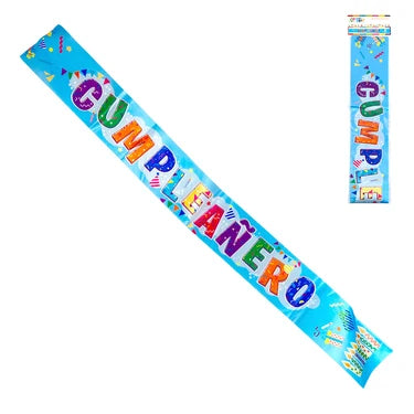 BANDA CUMPLEAÑERO 180X9.5CM X1U