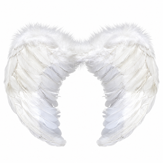 ALAS ANGEL PLUMA BLANCO 60X45 CM