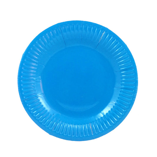PLATO 7 AZUL CLARO CARTON  X10U