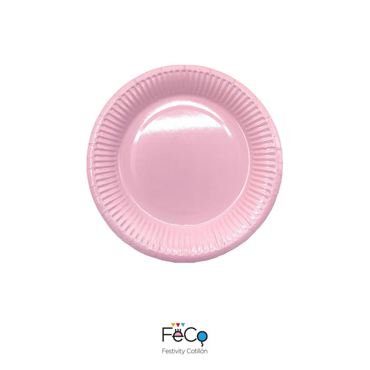 PLATO 7 ROSADO CARTON X10U