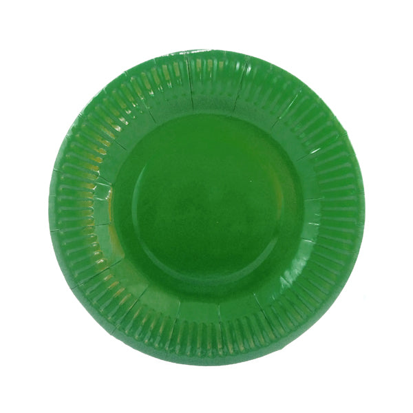 PLATO 7 VERDE CARTON  X10U