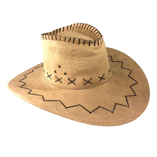 SOMBRERO VAQUERO BEIGE ADULTO X1U