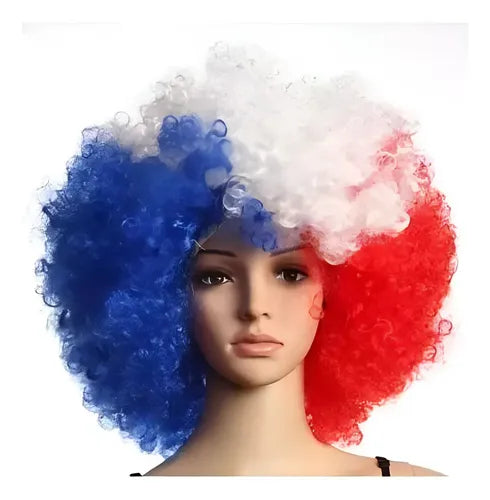 PELUCA AFRO TRICOLOR