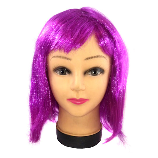 PELUCA CORTA 32CM 100GR MORADO