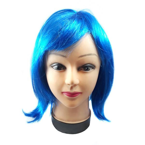 PELUCA CORTA 32CM 100GR AZUL REY