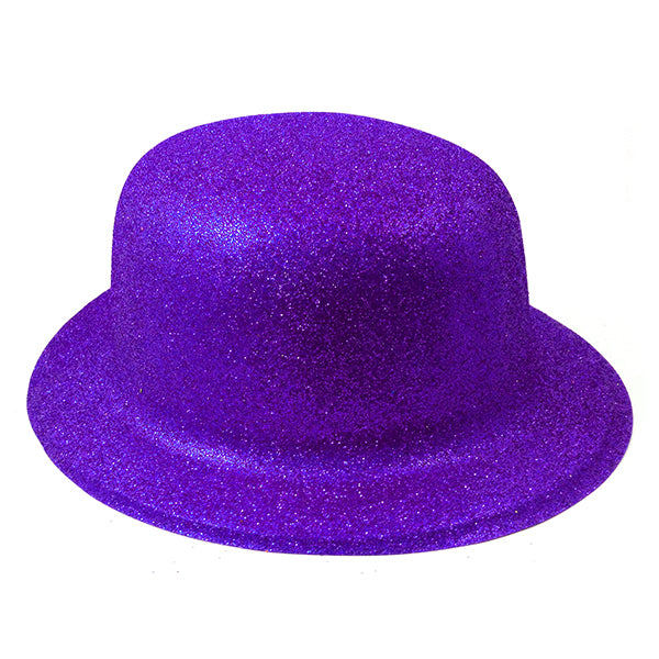 GORRO CHAPLIN REDONDO ESCARCHA LISO MORADO X1U