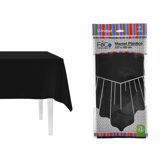 MANTEL REUTILIZABLE 137X274 NEGRO