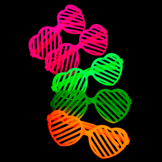 LENTE FLUOR CORAZON X 5