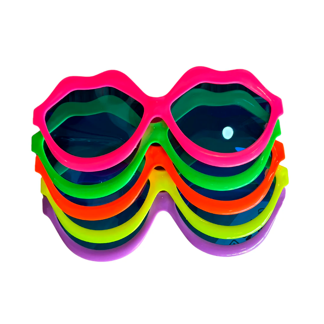 LENTE FLUOR GIGANTE BESOS X5