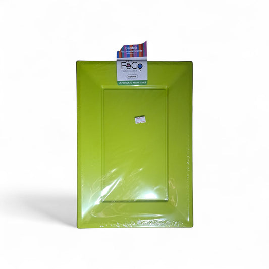 BANDEJA RECT GRANDE LIMA X3 UNIDADES