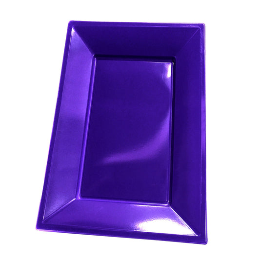 BANDEJA RECT GRANDE MORADO X3 UNIDADES