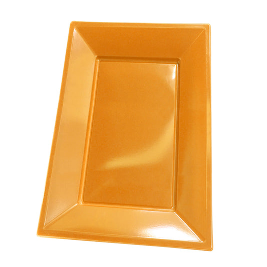 BANDEJA RECTANGULAR GRANDE NARANJO X 3 UNIDADES