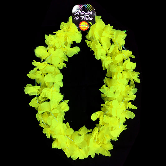COLLAR FLOR FLUOR AMARILLO X6U