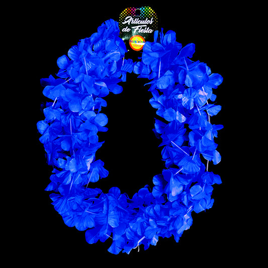 COLLAR FLOR AZUL X6U