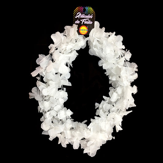 COLLAR FLOR LISO BLANCO X6U