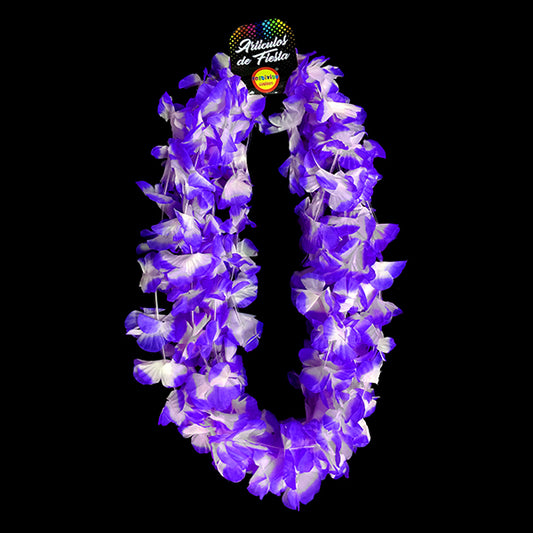 COLLAR FLOR MORADO/BLANCO X6U