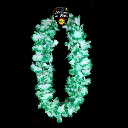 COLLAR FLOR VERDE LIMA/BLANCO X6U