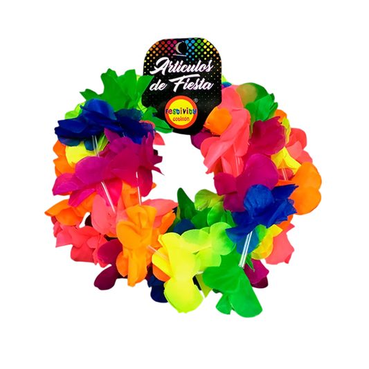 CINTILLO ELASTICADO FLOR FLUOR SURTIDO X6