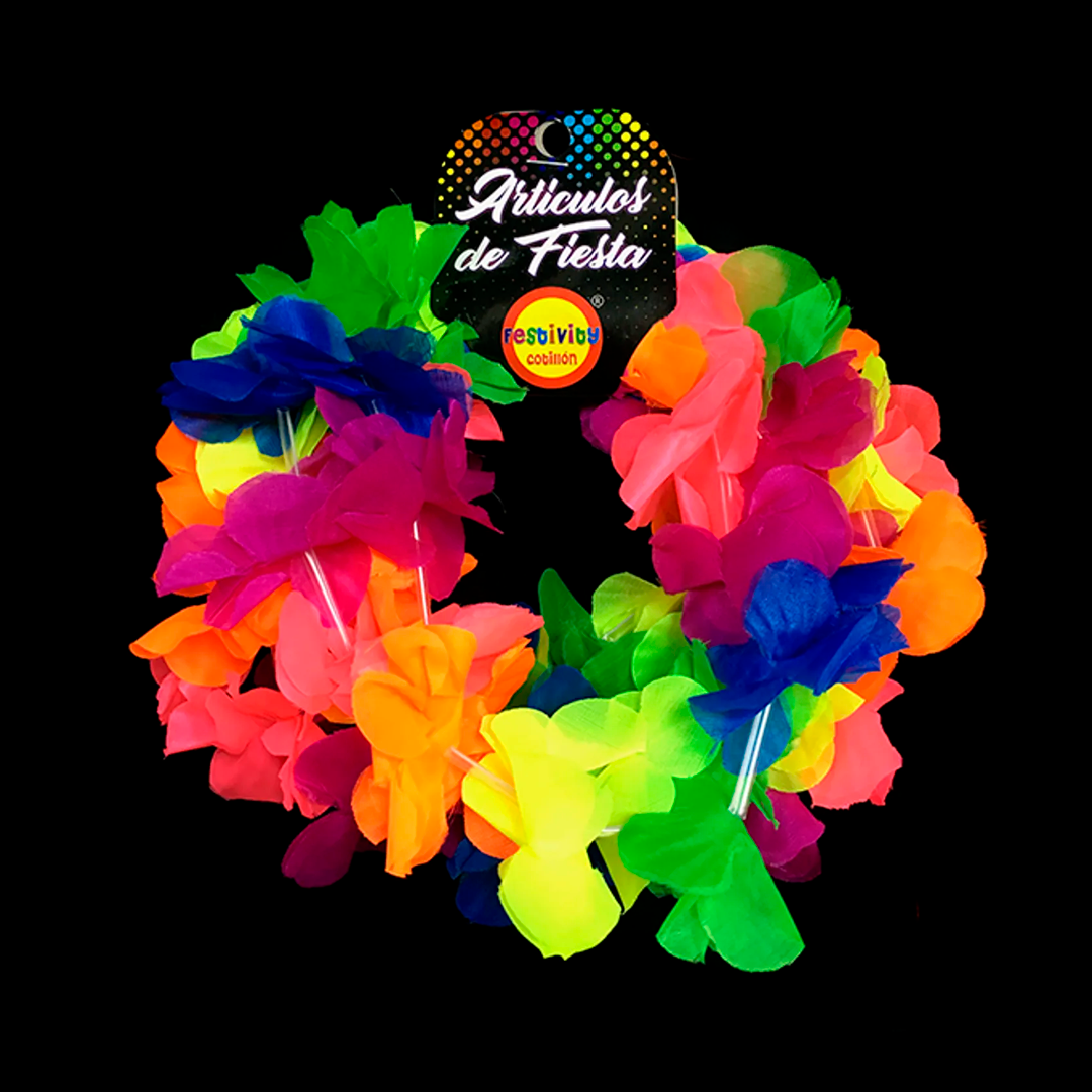 CINTILLO ELASTICADO FLOR FLUOR SURTIDO X6