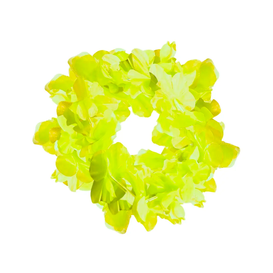 CINTILLO ELASTICADO FLOR FLUOR AMARILLO X6