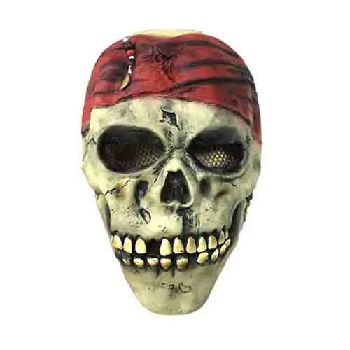 MASCARA LATEX PIRATA CALAVERA X1U