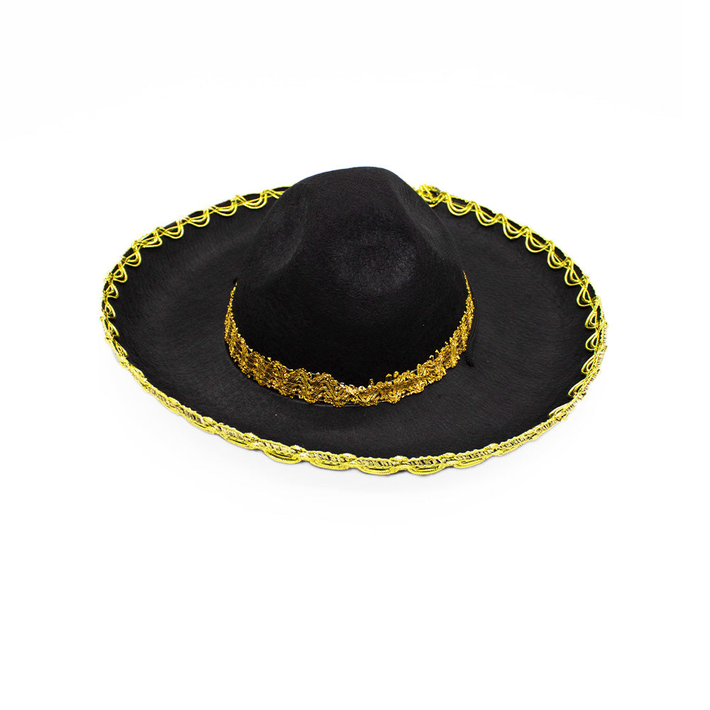SOMBRERO MEXICANO NEGRO CHICO X1U