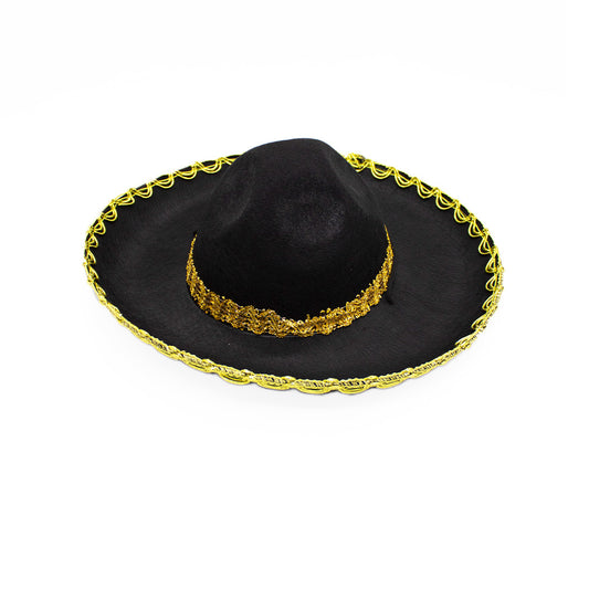 SOMBRERO MEXICANO NEGRO CHICO X1U