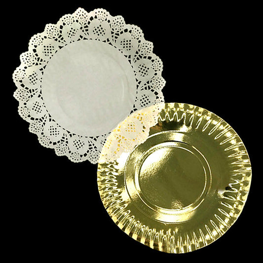 BANDEJA REDONDA BLONDA 33CM DORADO X1U