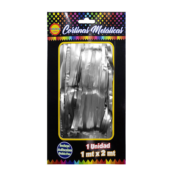 CORTINA METALICA CHROME PLATEADO 1X2M X1U