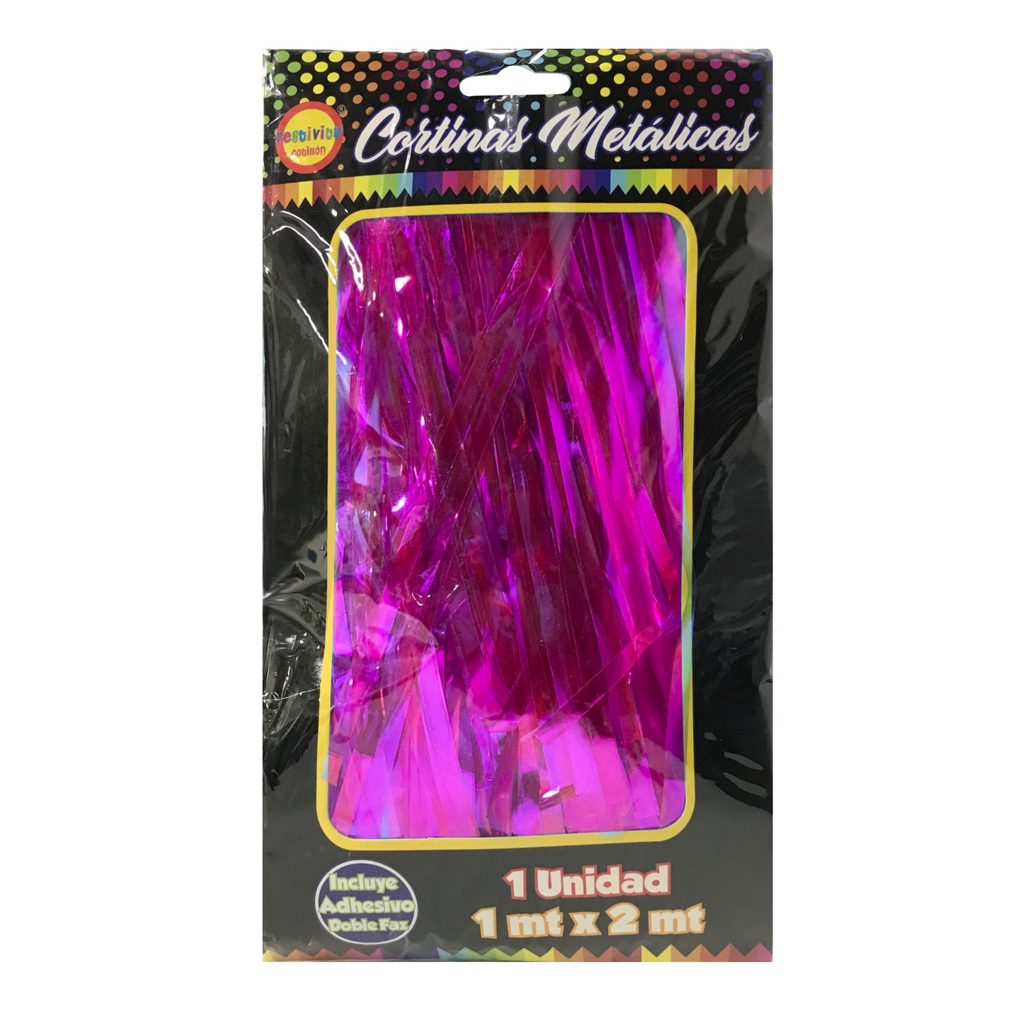 CORTINA NACARADO FUCSIA 1X2M X1U