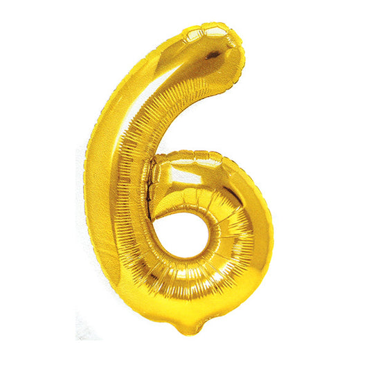 GLOBO 32" N°6 DORADO