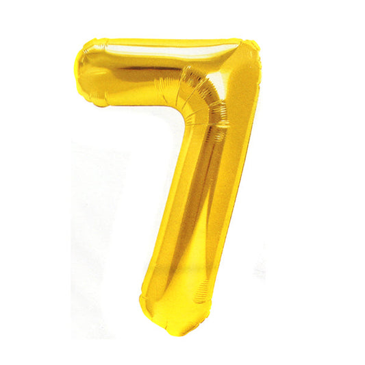 GLOBO 32" N°7 DORADO