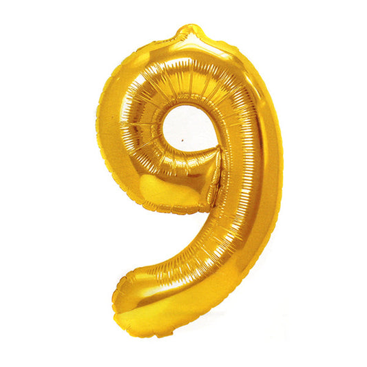 GLOBO 32" N°9 DORADO