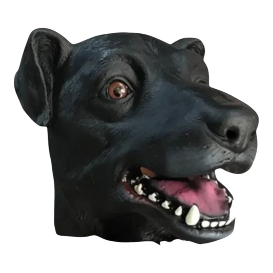 MASCARA LATEX PERRO NEGRO X1U