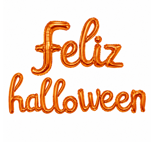 GLOBO METÁLICO 16 FELIZ GRUPO HALLOWEEN X1 SET
