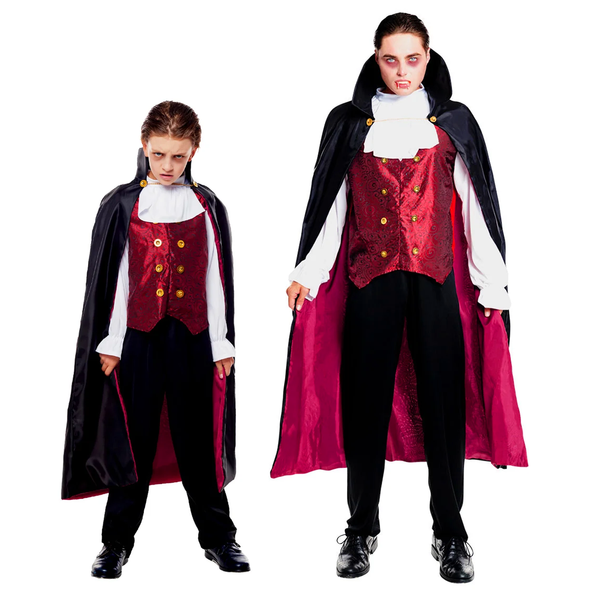 TRAJE VAMPIRO CLASICO - DIFERENTES TALLAS