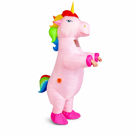 TRAJE ADULTO INFLABLE UNICORN 160-190CM X1U