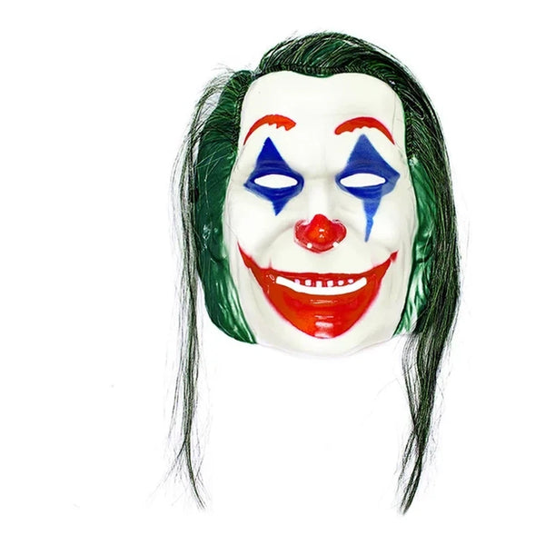 MASCARA PLASTICA PAYASO VERDE