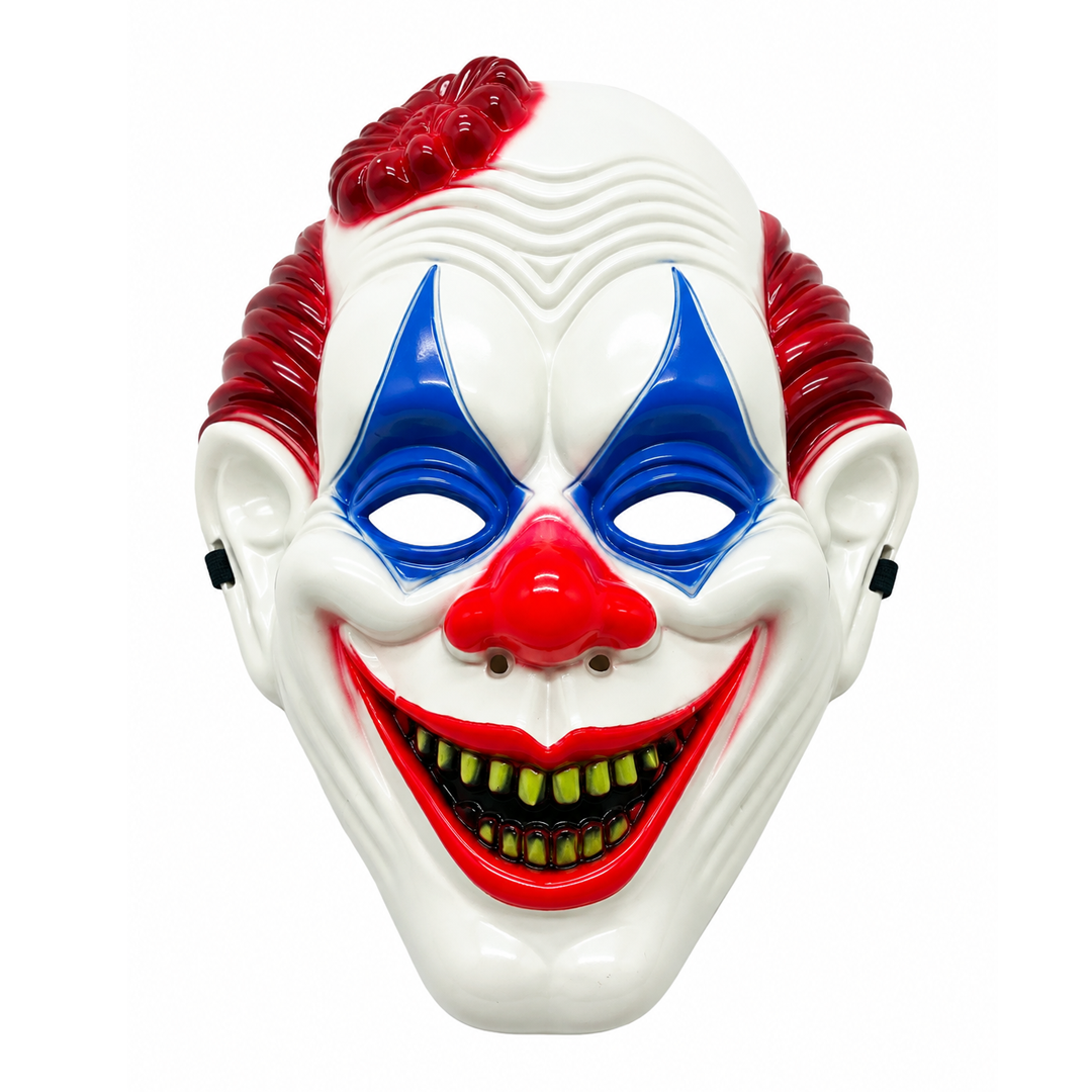 MÁSCARA PLÁSTICA PAYASO SONRIENTE X1U