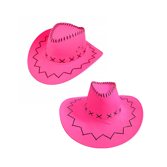 SOMBRERO VAQUERO FLUOR FUCSIA X1U