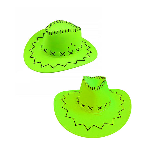 SOMBRERO VAQUERO FLUOR VERDE X1U