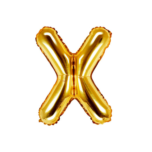 GLOBO METALICO 16" 40CM DORADO X