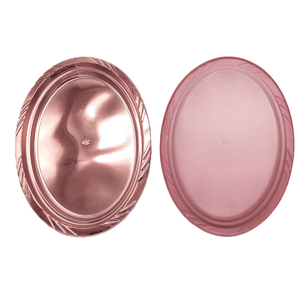 BANDEJA OVAL GRANDE ROSE GOLD X3U